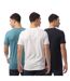 T-shirts Basic Homme Bleu Blanc Noir Lyle & Scott-2