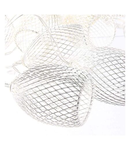 Guirlande lumineuse 10 cages argentées (Lot de 2) 2