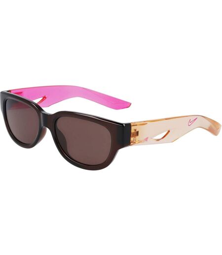 Lunettes De Soleil Motif/style Rectangle Taille Unique Beige Foncé Mauve Nike