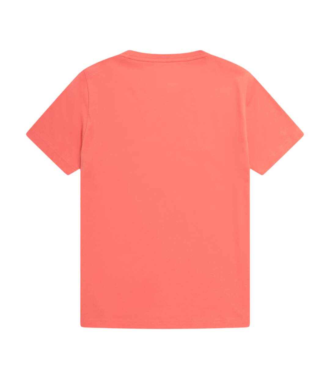 Womens/ladies Leena Organic Cotton Boxy T-shirt Coral Animal-2