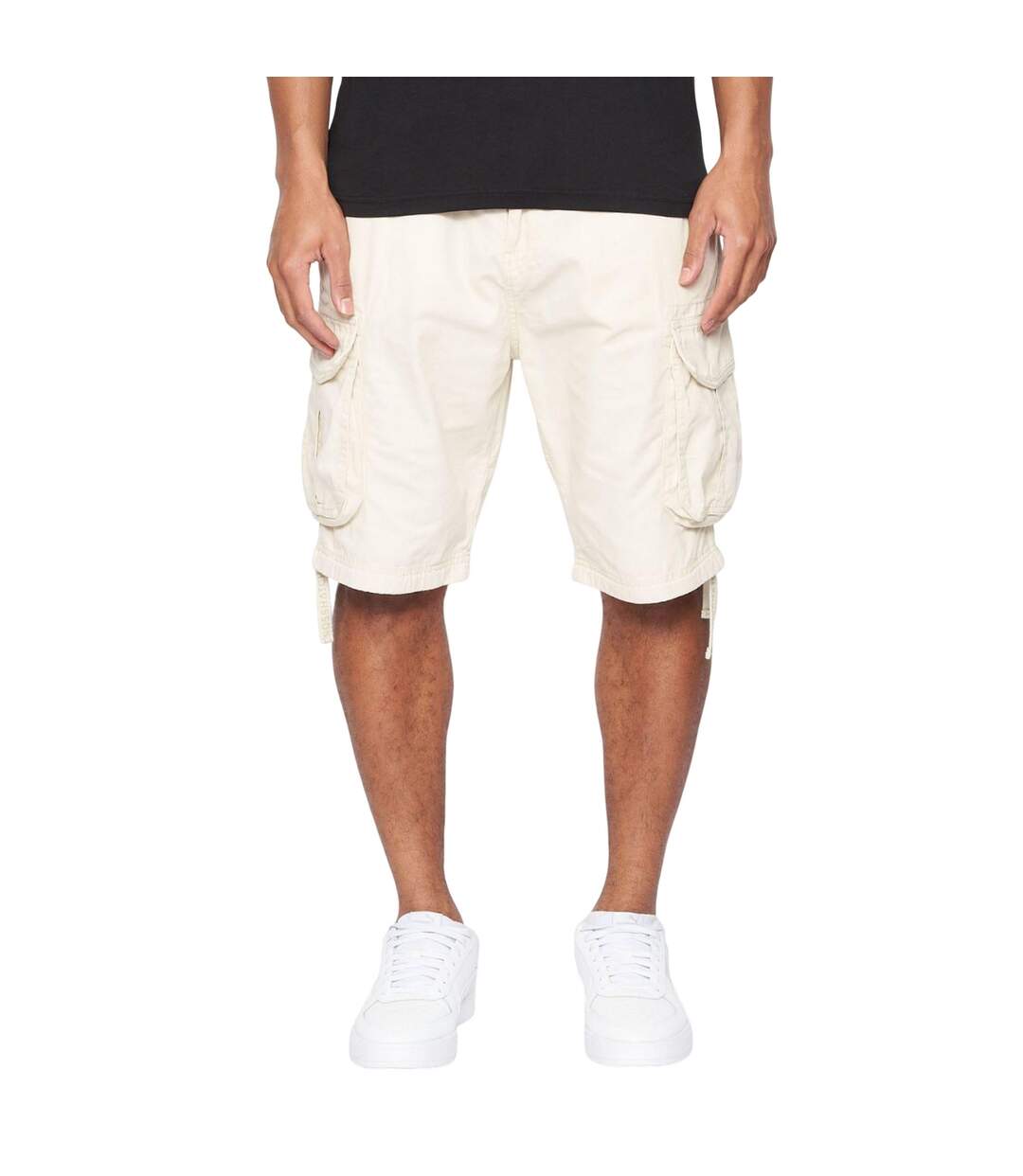 Short À Poches Jamstar Homme Beige Gris Crosshatch-2