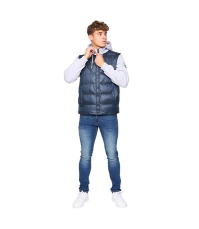 Mens Brookers Jersey Puffer Jacket Navy Bewley & Ritch