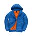 B&c Mens Superhood Padded Bomber Jacket Royal Blue Neon Orange B&C Superhood-3