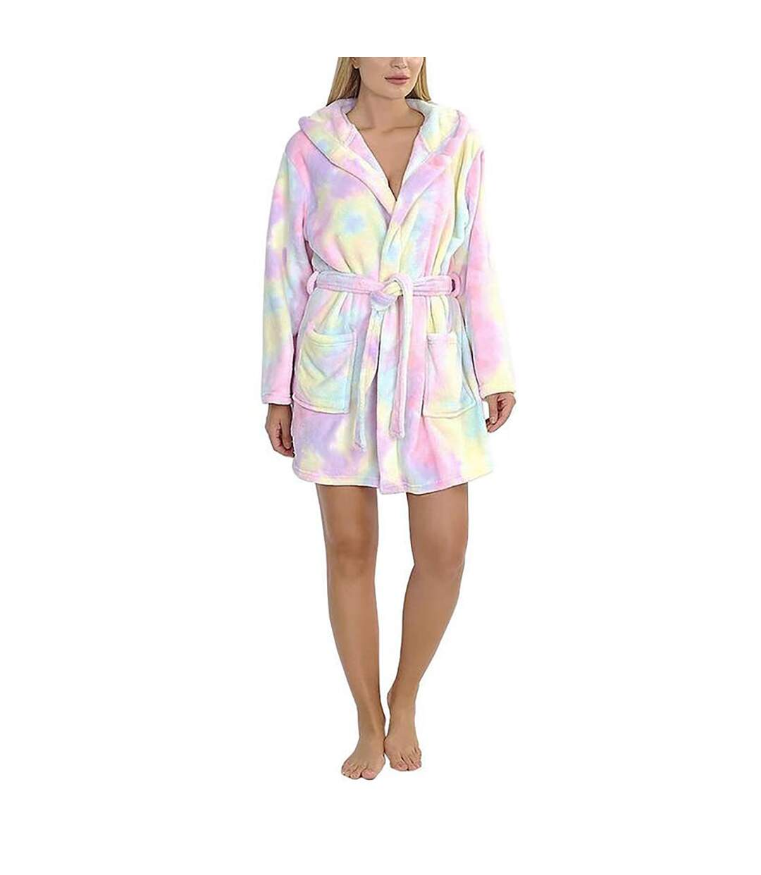 Brave Soul Ladies/Womens Sleep Hooded Dressing Gown (Pink) - UTUT866-1