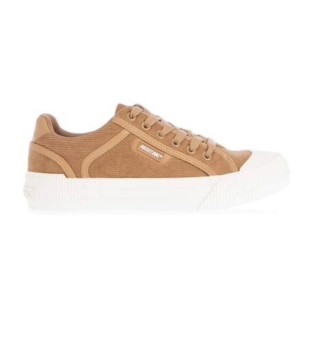 Womens/ladies Cheery Corduroy Trainers Tan Rocket Dog