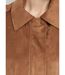 Blouson zippé suédine taille resserrée-4