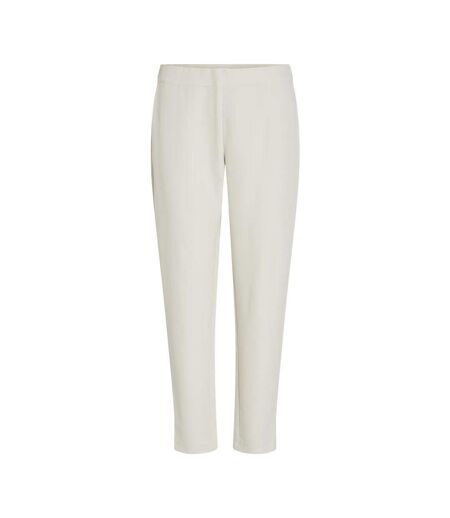 Pantalon slim 7/8 écru femme vila vicarrie lowny