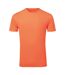 Mens Textured Recycled T-shirt Lightning Orange TriDri-1