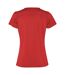 T-shirt slam femme rouge Roly Roly