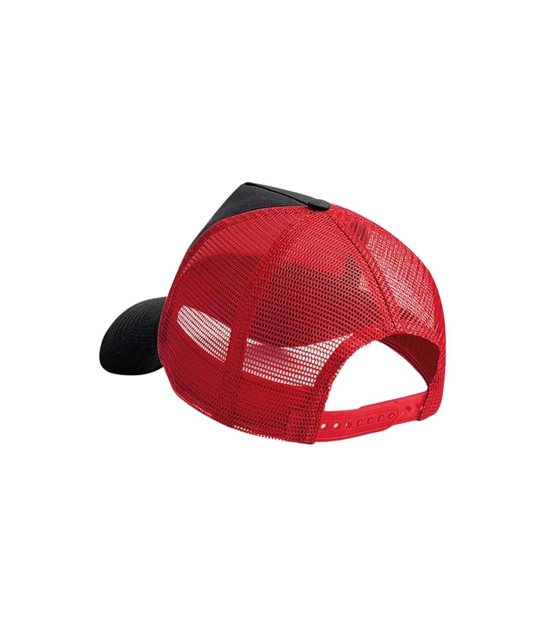 Unisex Adult Trucker Cap Red Black Beechfield-2