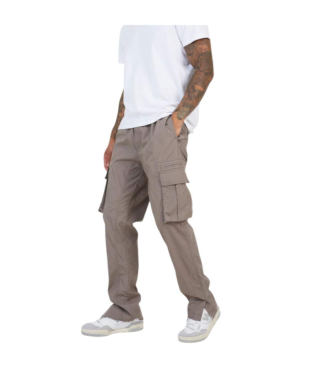Pantalon À Poches Homme Taupe Brave Soul-2