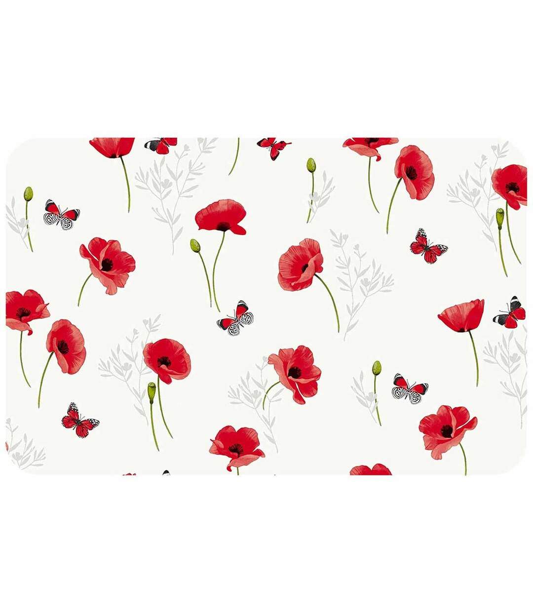 Set de Table Imprimé Poppyly 30x44cm Rouge-1