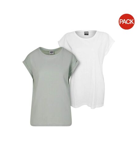 T-shirts Femme Menthe Givrée Blanc Urban Classics