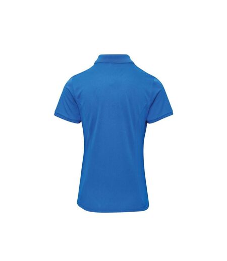 Premier Womens/Ladies Coolchecker Plus Polo Shirt (Sapphire Blue)