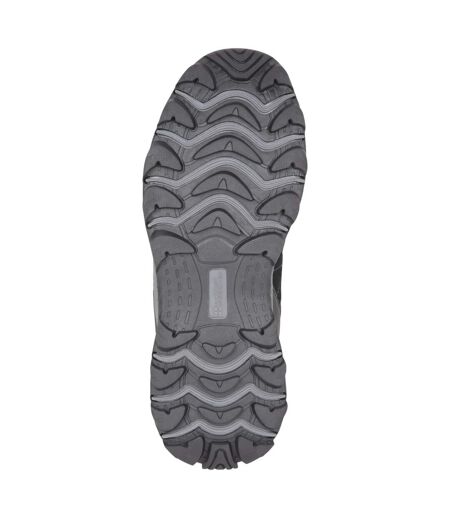 Womens/ladies Rapid Suede Waterproof Hiking Boots Black Mountain Warehouse