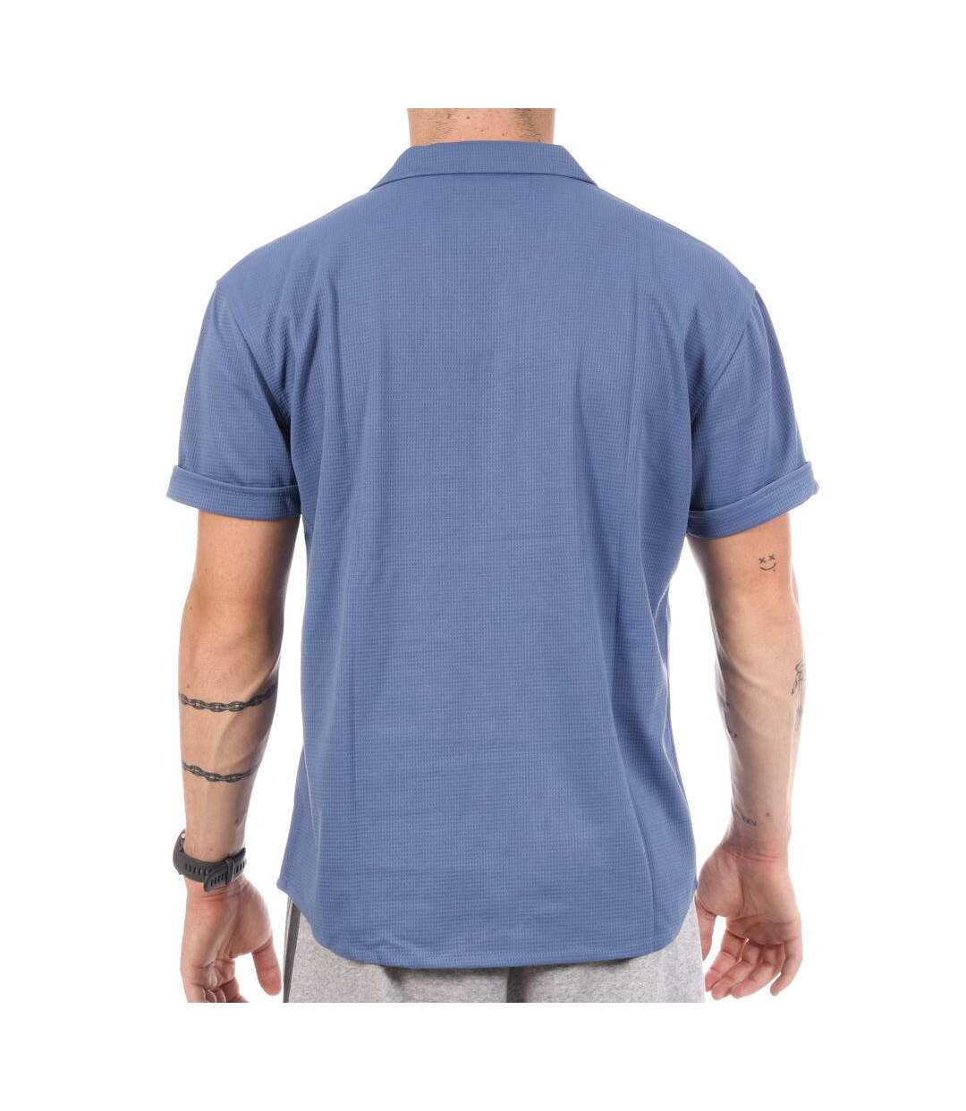 Chemise manches courtes bleu homme paname brothers dov-2