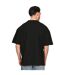 T-shirt oversize unisexe adulte en coton peigné ringspun à encolure allongée noir Casual Classics-3