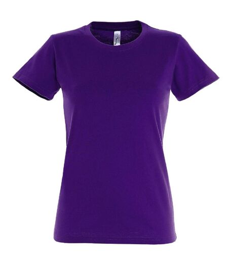 T-shirt manches courtes - Femme - 11502 - violet foncé
