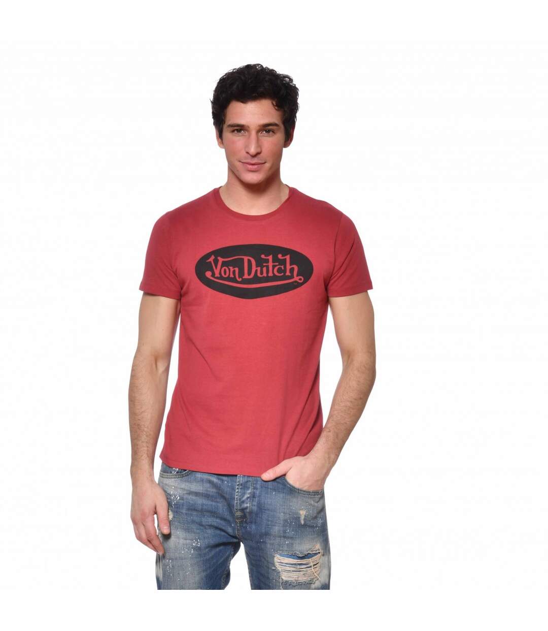 T-shirt Von Dutch homme coton Front-1