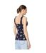 Womens/ladies front tie vest top navy Dorothy Perkins