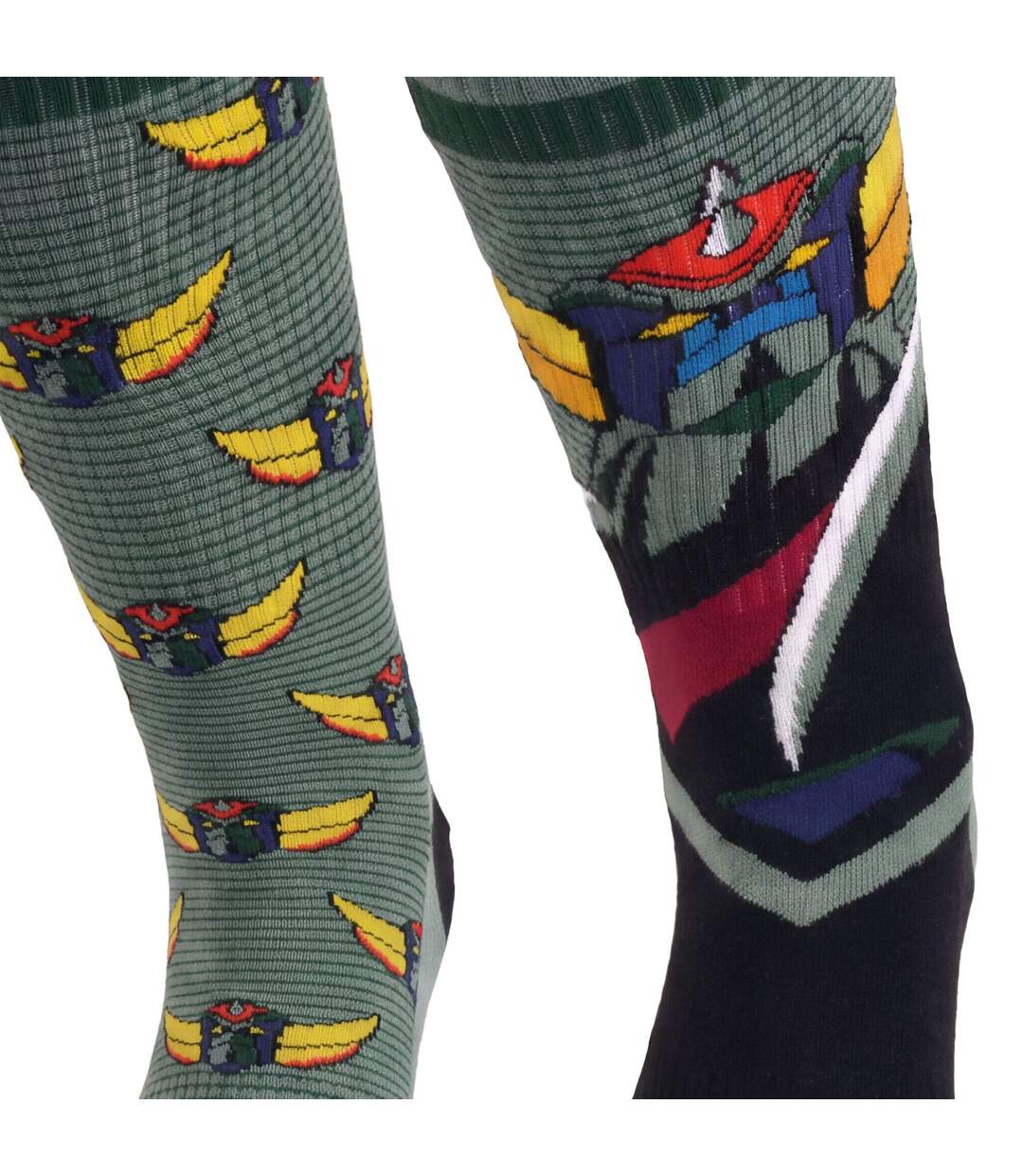 Paire de chaussettes dépareillées Look up Goldorak Capslab-2