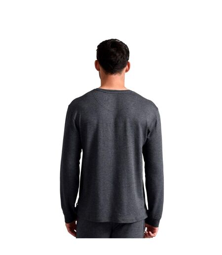 Mens Long Sleeve Luxury Pyjama Top Loungewear T-Shirt