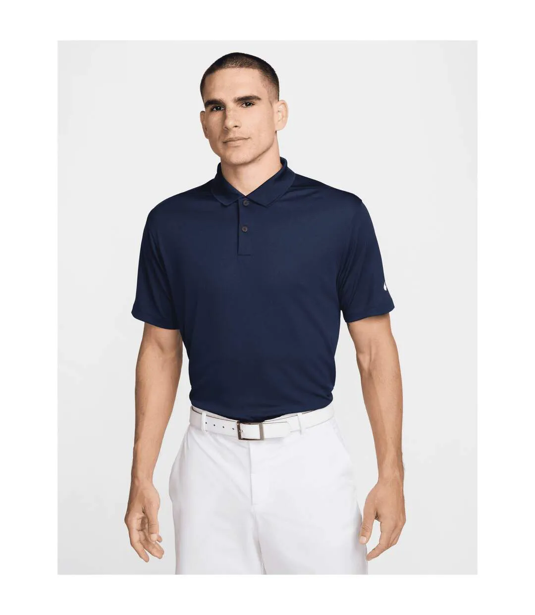 Mens Victory Dri-fit Polo Shirt Obsidian Black White Nike-2