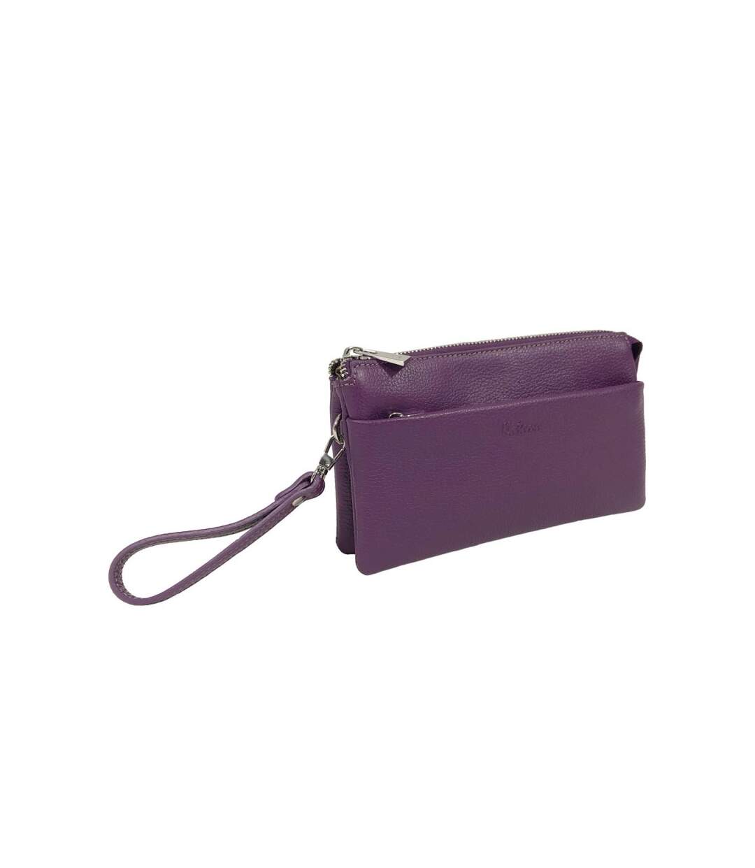 Katana - Pochette multifonctions femme en cuir - violet - 8658