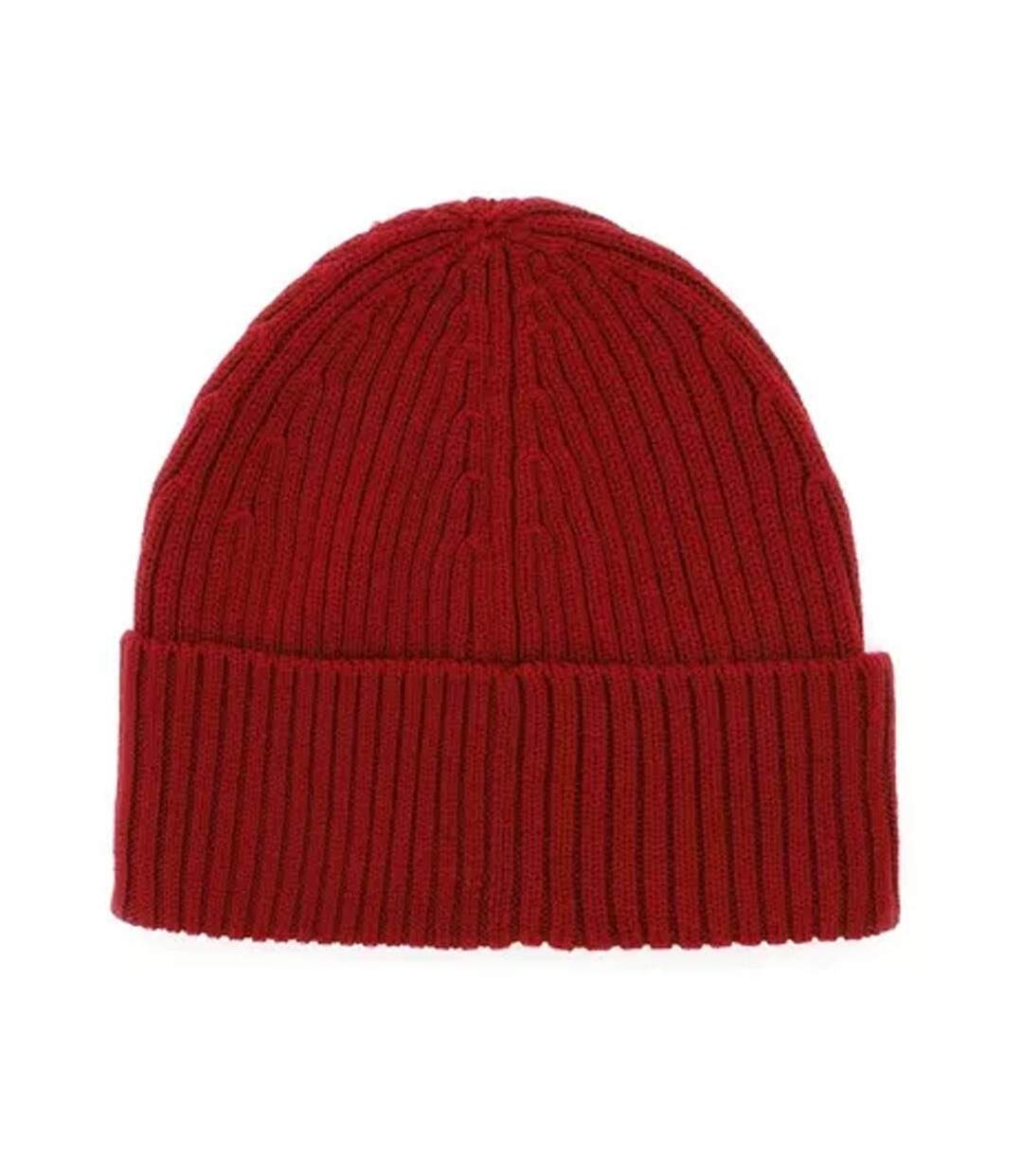 Bonnet rouge femme lacoste rb0001 - taille unique-2