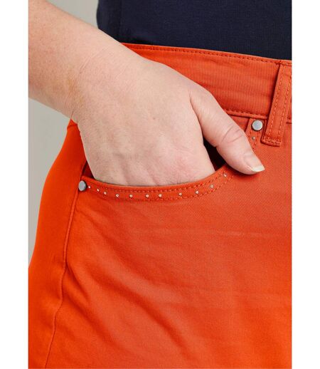 Pantalon droit 5 poches coton stretch