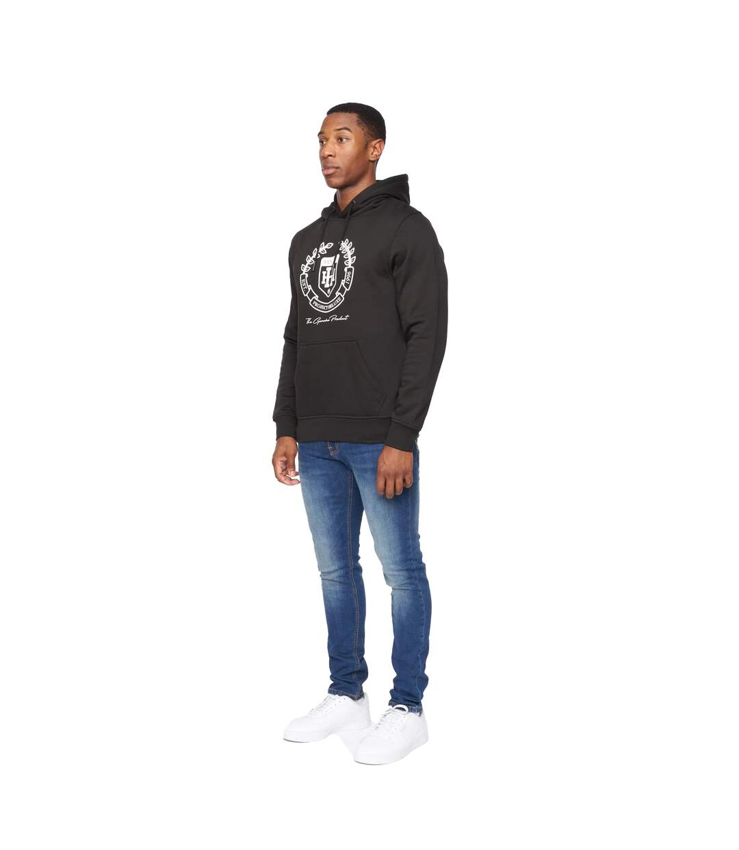 Sweat À Capuche Myer Homme Noir Henleys-1