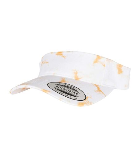 Visière Motif/style Teinture Façon Batik Orange Blanc Flexfit