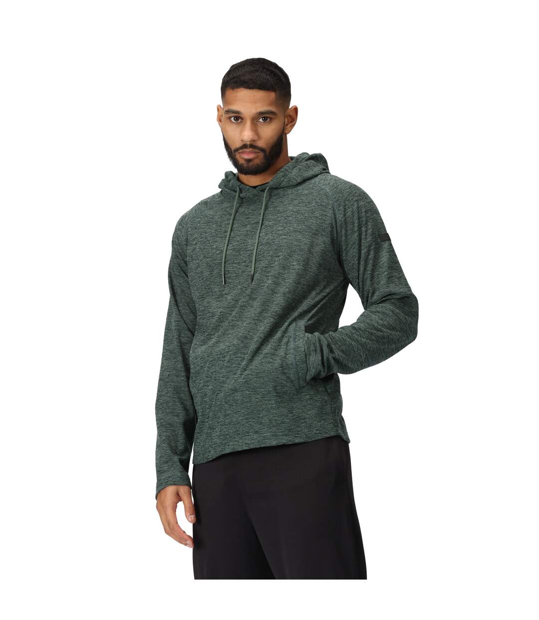 Sweat à capuche edley homme vert forêt foncé Regatta-4