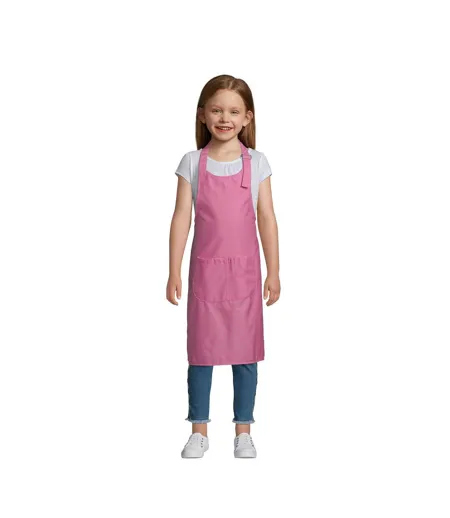 Tablier gala enfant 64 cm x 47 cm rose orchidée SOLS