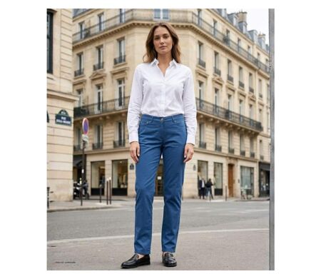 MAYFLOWER FLORA3 - Pantalon en toile stretch pour femme : Confort et élégance au quotidien