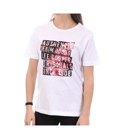 T-shirt Blanc Femme Lee Cooper Orali - M