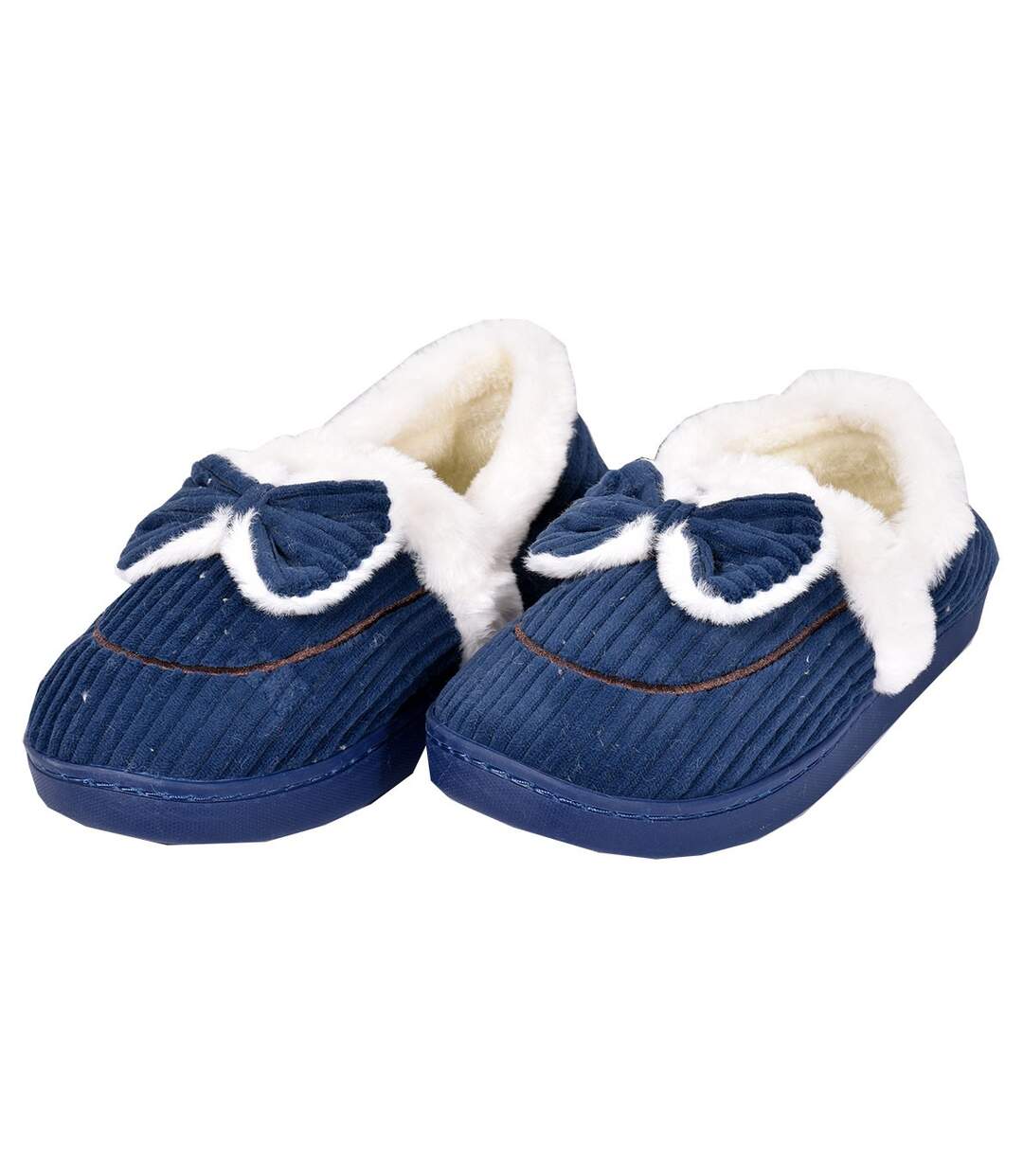 Pantoufles COCOONING pour Femme Confort PREMIUM 2082 Marine-1