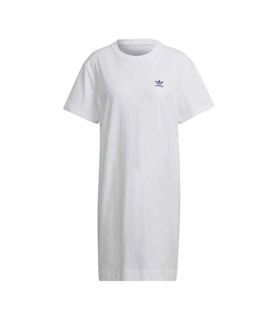 Robe T-shirt Originals Femme Blanc Adidas-2