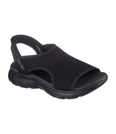 Womens/ladies Summits Sweetly Evolved Slip-in Sandals Black Skechers