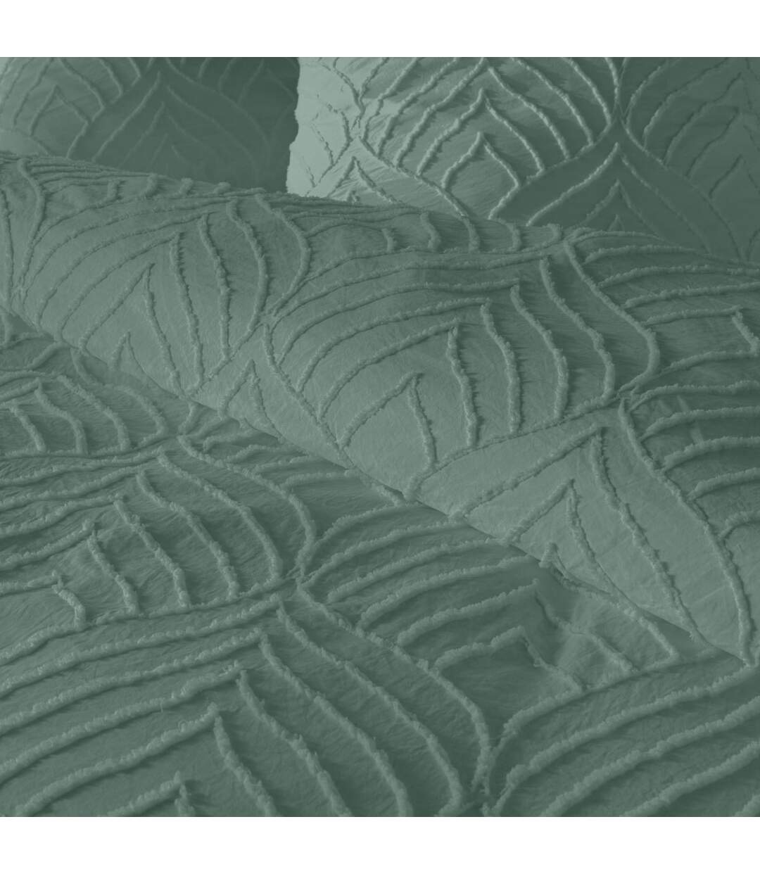 Parure de Lit 3 Pièces Heltie 240x220cm Vert Cèdre-4