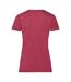 T-shirt Valueweight Femme Rouge Chiné Fruit Of The Loom-2