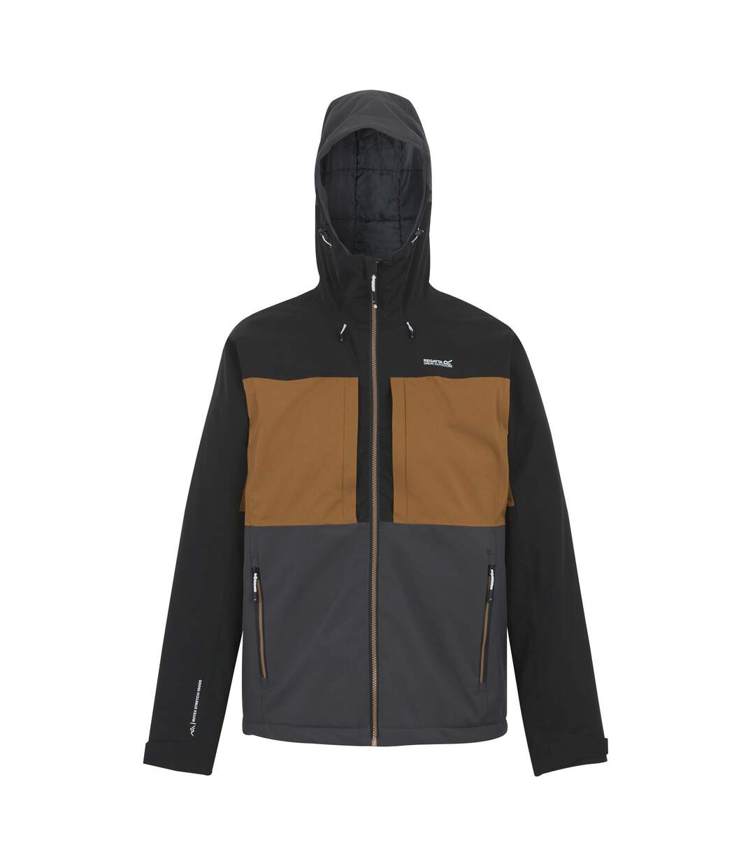 Veste Imperméable Maland Homme Marron Noir Cendre Regatta-2