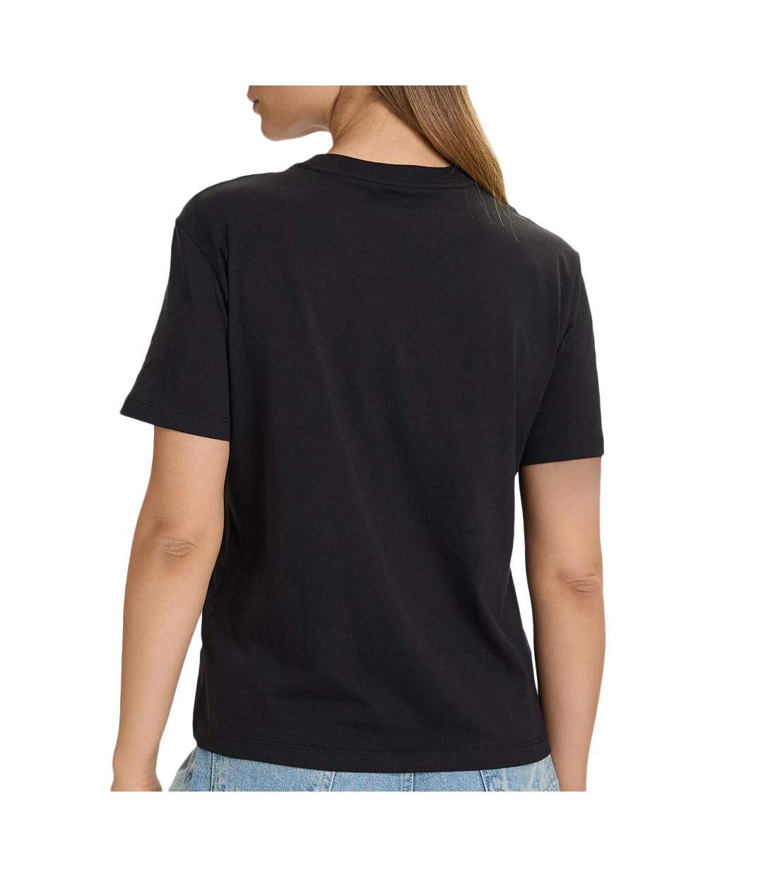T-Shirt noir femme calvin klein jeans classic boxed-2