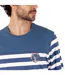 Pyjama court col rond homme Rayures Ocean Club Athena-5
