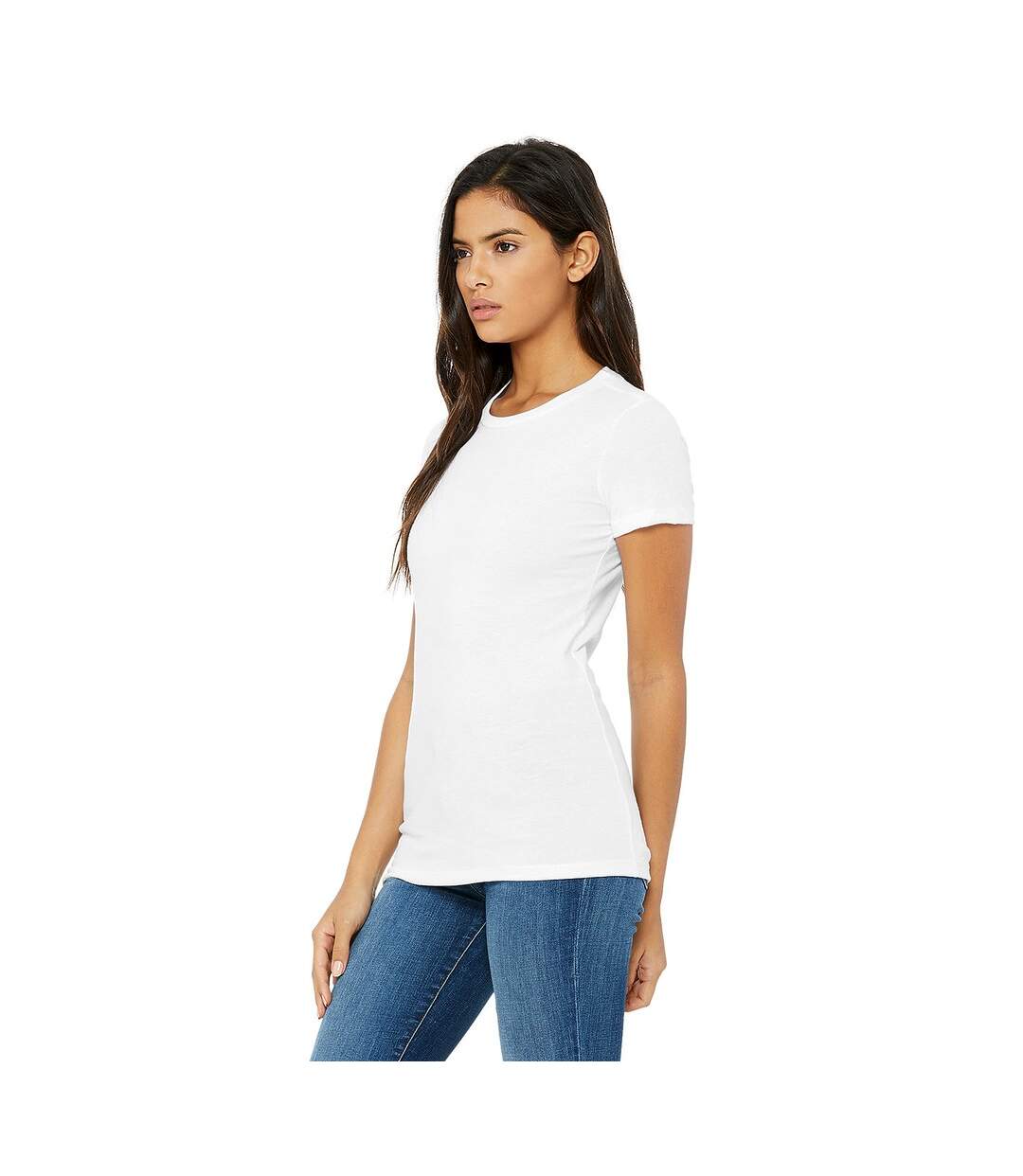 T-shirt the favourite femme blanc Bella + Canvas-3