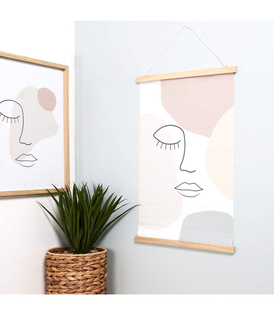 Décoration Murale Kakemono 40x60cm Beige-2