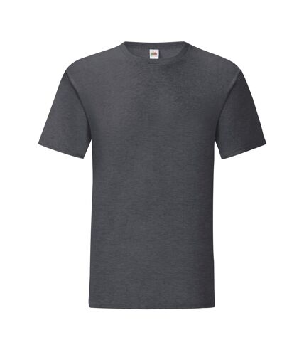 Fruit Of The Loom Mens Iconic T-Shirt (Pack of 5) (Dark Heather)
