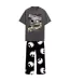 Ensemble De Pyjama Motif Jack Skellington Motif/style Toile D´araignée Homme Gris Noir Nightmare Before Christmas-1