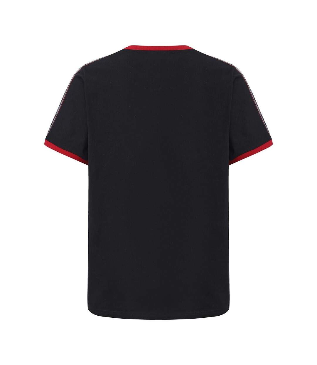 Mens Paisley Logo T-shirt Black Red Pretty Green-2