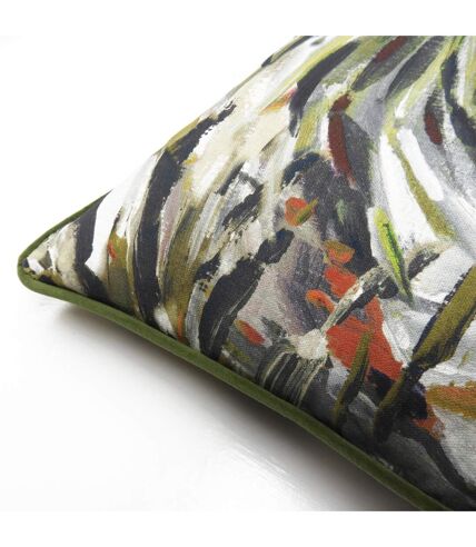 Palmyra tropical papaya cushion cover 55cm x 55cm green/black/orange Prestigious Textiles